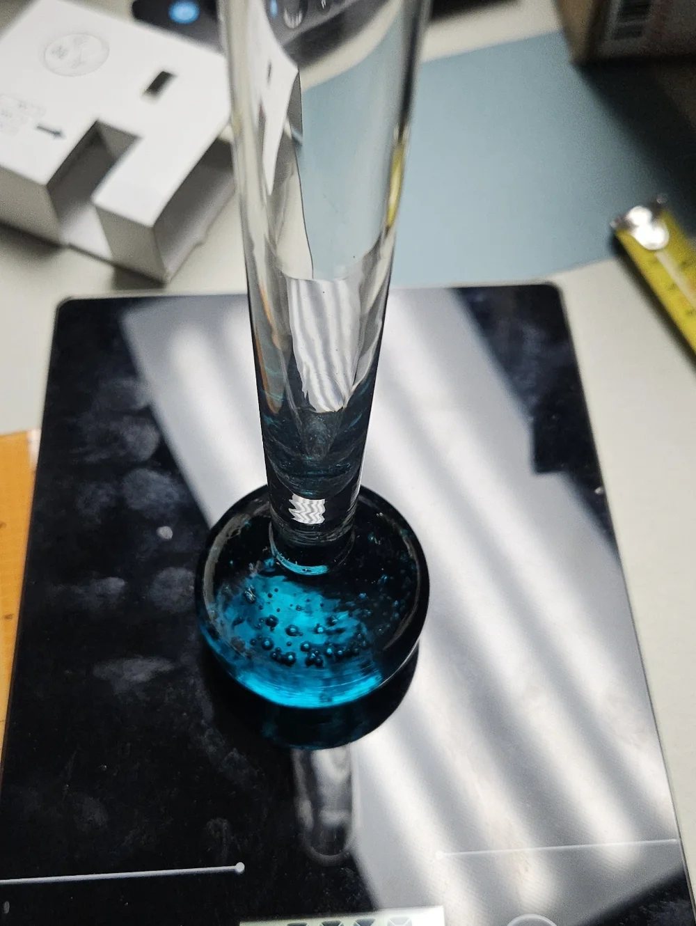 Vintage Bullicante (controlled bubble) Art Glass Bud Vase